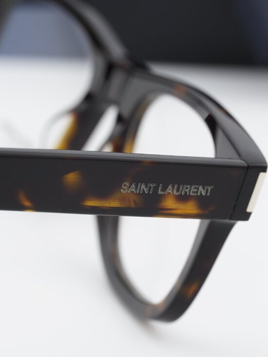 Saint Laurent SL564 OPT 009 Square Eyeglasses – Havana 49mm main image 6